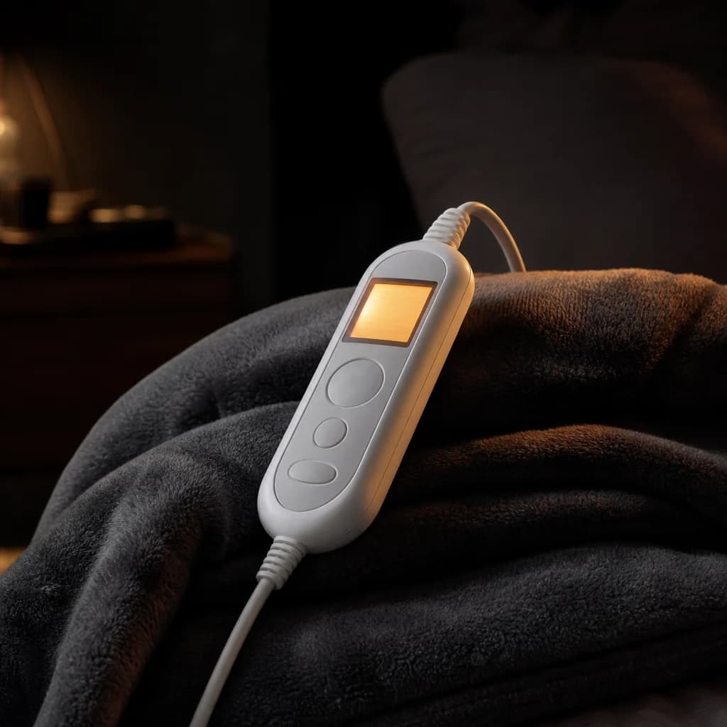 The heated blanket and its digital controller